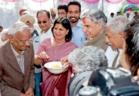 Celebrating Holi with Senior Citizens