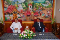 Meeting with  H.E. Mr. Bounheuang Douangphachanh, Governor of Luang Prabang, Lao PDR