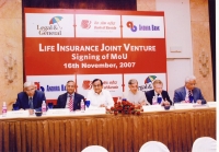Life Insurance Joint venture signing of MOU - 16th Nov 2007