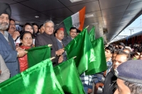 Chandigarh-Yashwantpur (Bangalore) Train flag off at Chandigarh Railways Station - 23rd Jan 2014