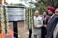 Inauguration of Solar Cycle Stand, Sec46 Govt Middle School
