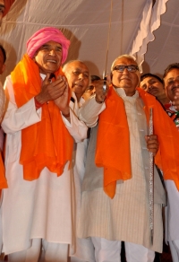 Bhupinder Hooda, CM Haryana, during congress rally 