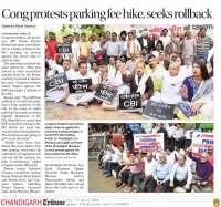 16-04-2018 Cong protest on Parking fee hike 